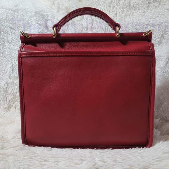SOLD!! Red Vintage Coach Willis Bag #9927 - Picture 2 of 9
